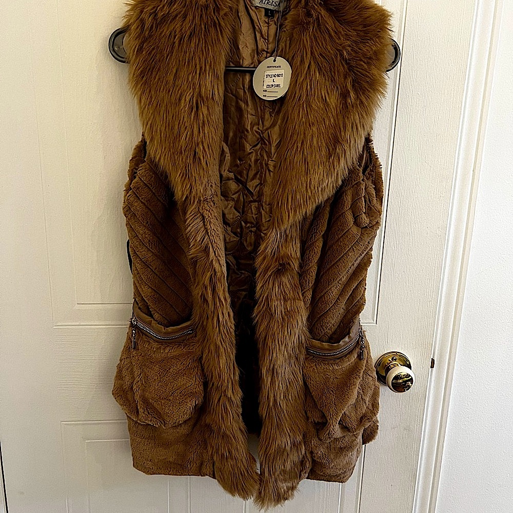 Fur vest for women